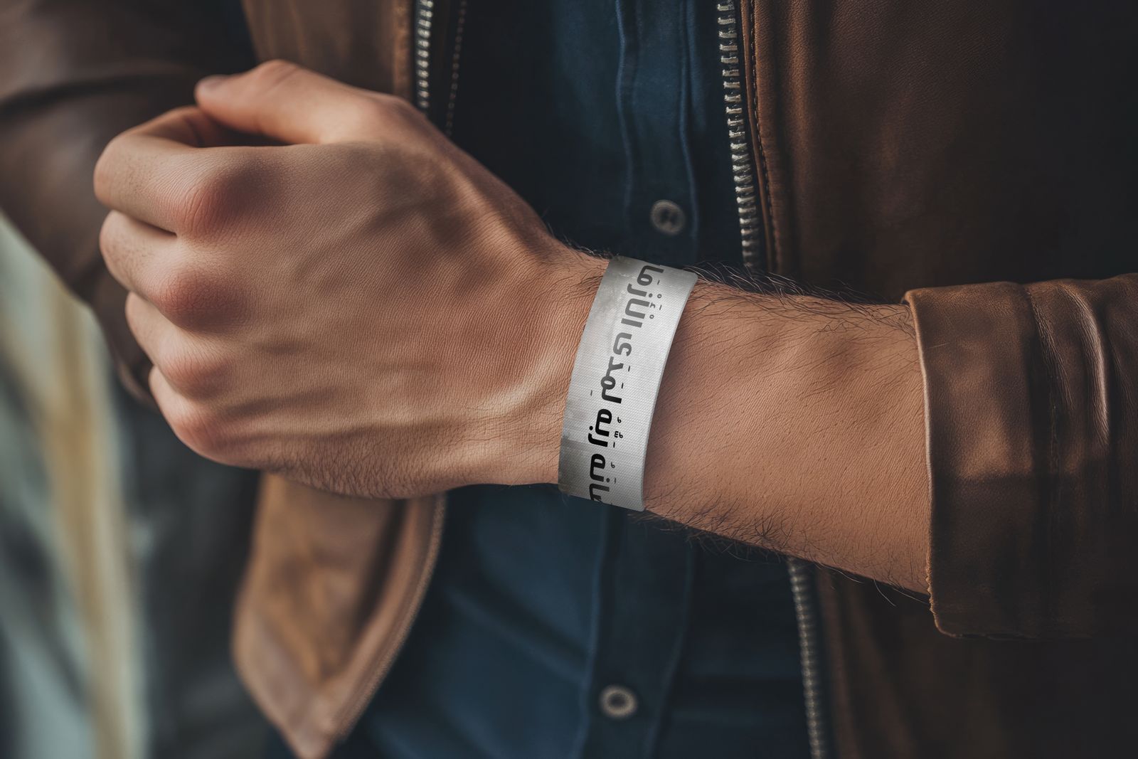 Lebanon RAD Bracelet with Arabic inscription "صَانَهُ رَبُّهُ لِمَدَى الْأَزْمَان" displayed on a wrist.